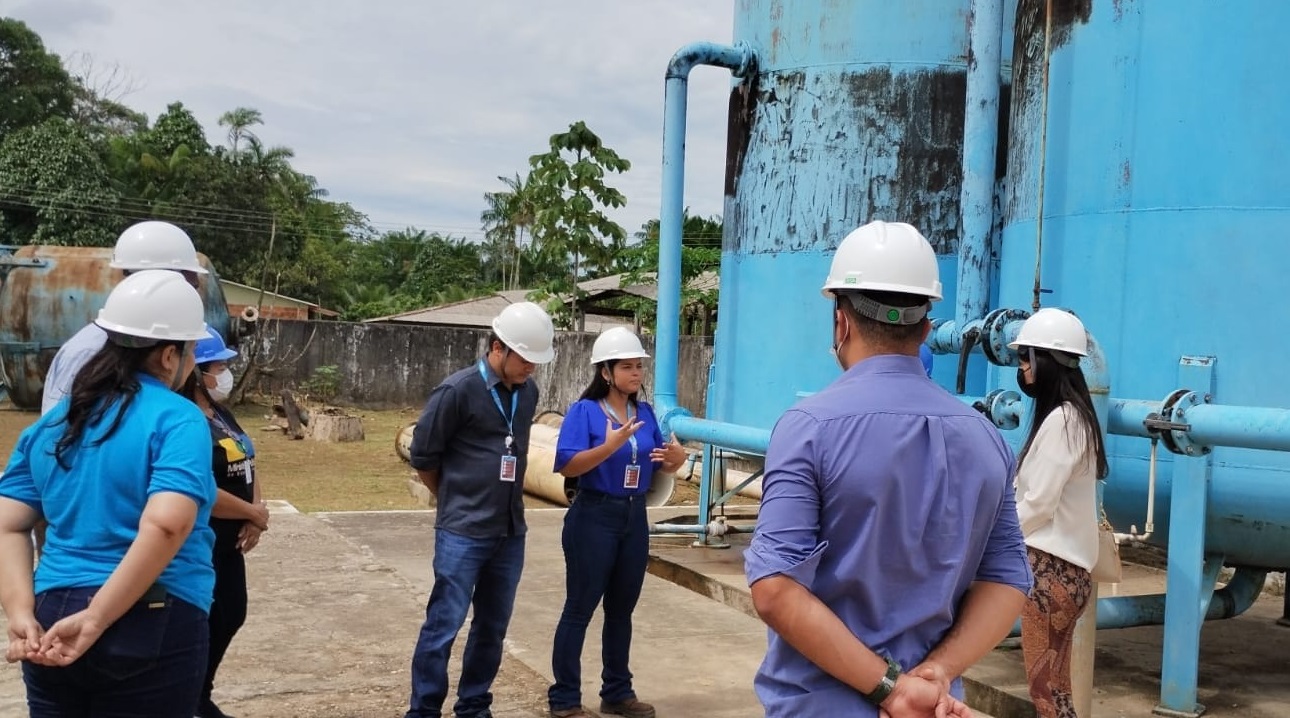 MP AP realiza visita técnica na Estação de Tratamento de Água em